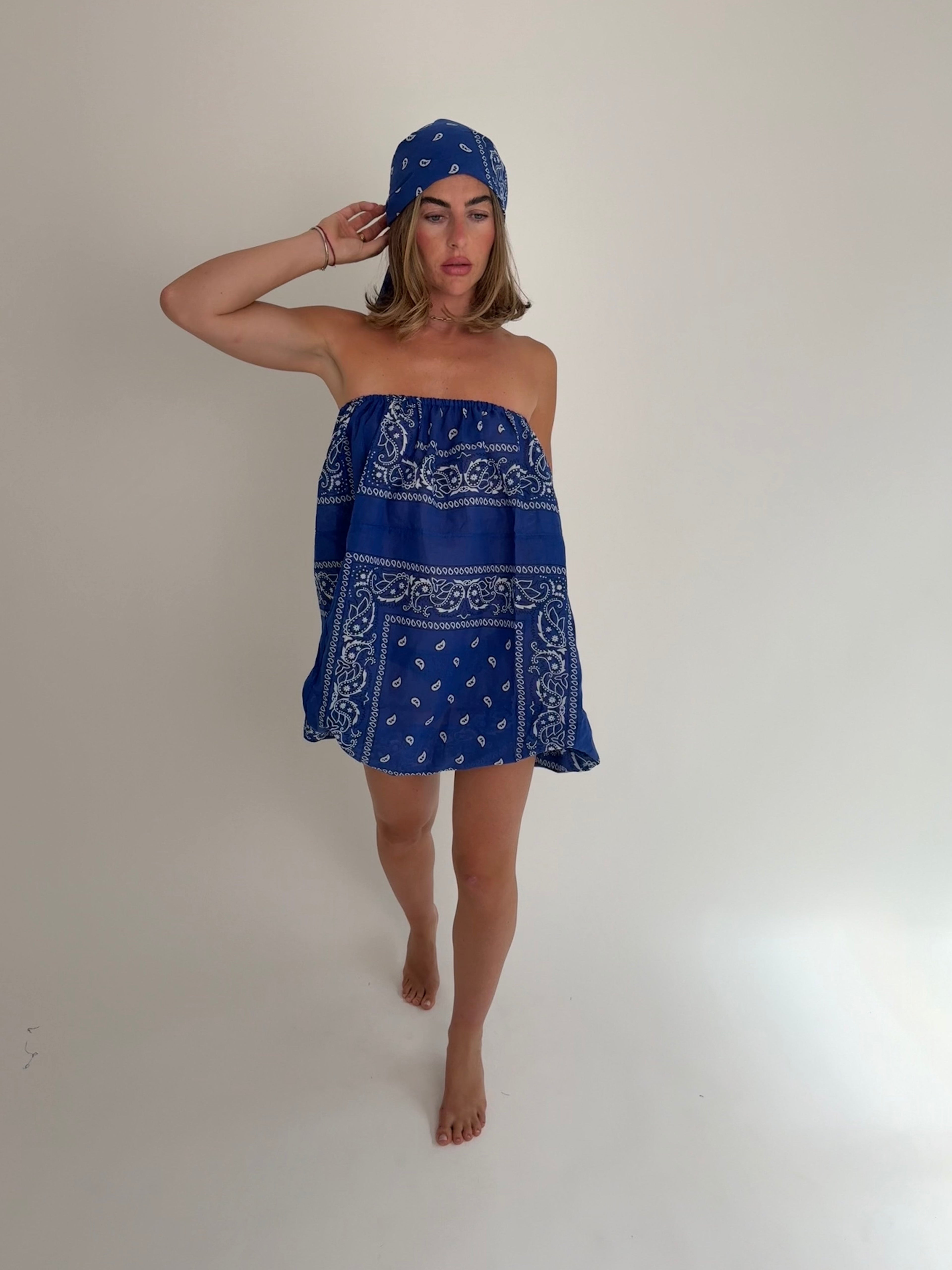 Bandana Puff Dress