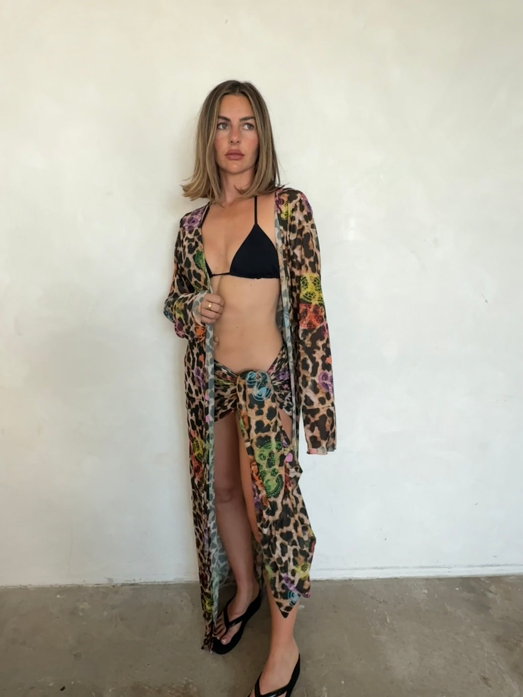 Paisley Leopard Mini Sarong