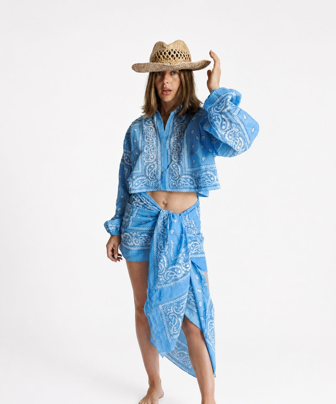 Bandana Cropped Shirt