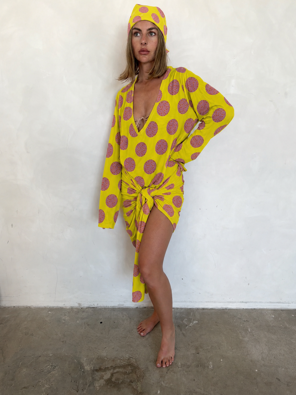 Paisley Polka Dot Mini Sarong
