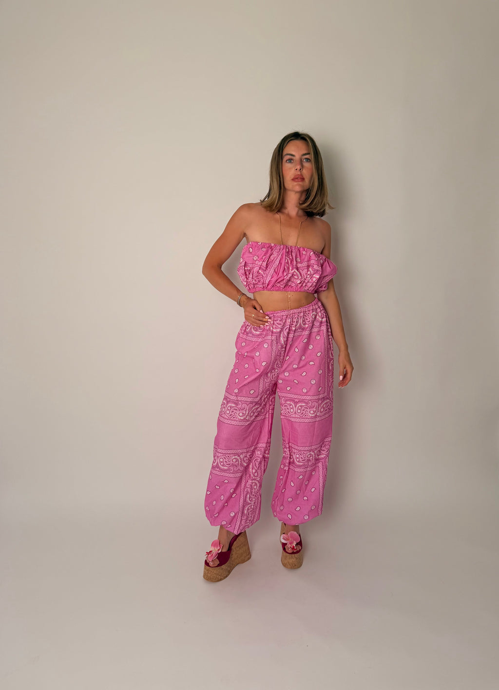 Bandana Peace Cotton Balloon Trouser