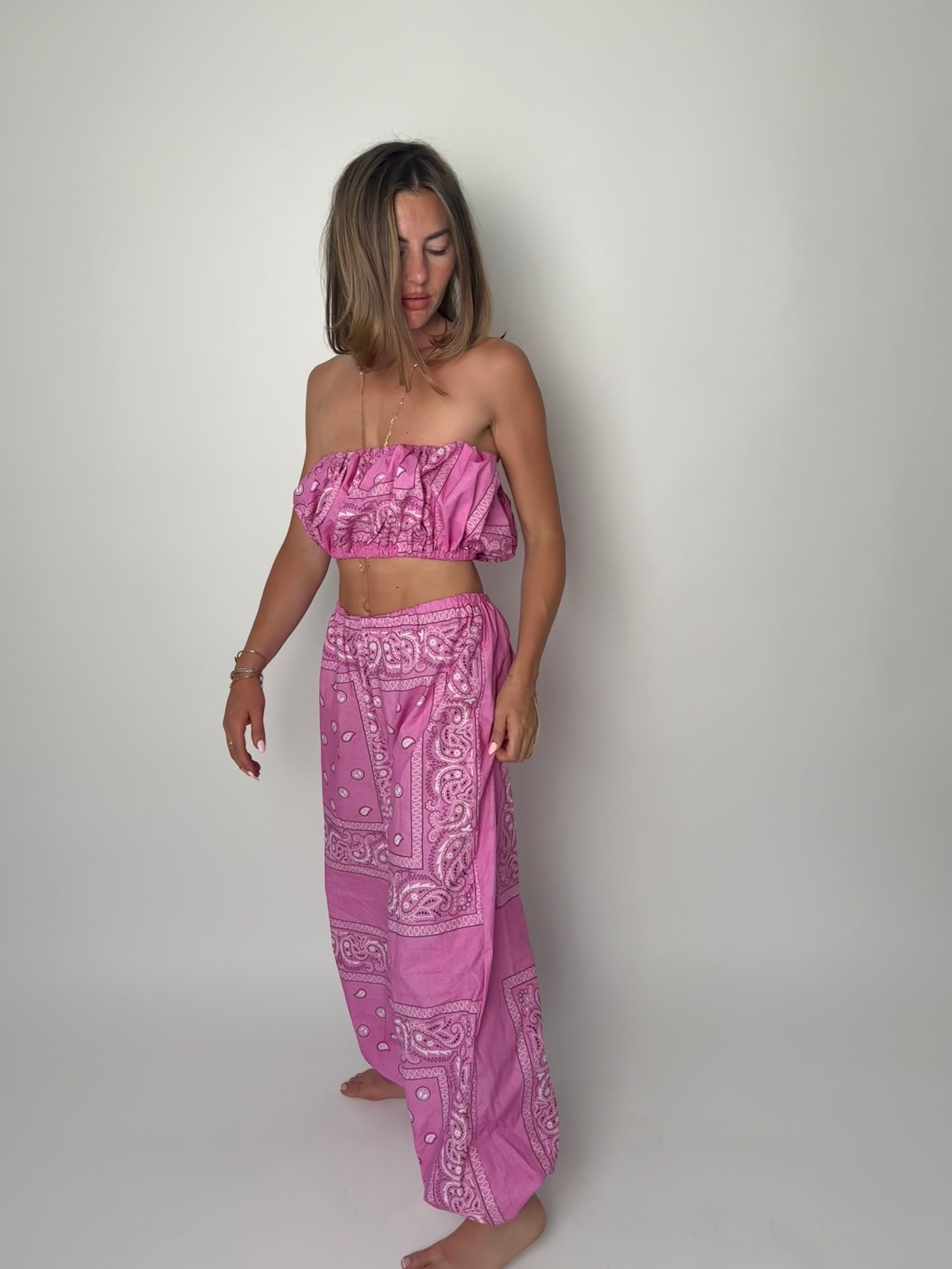 Bandana Peace Cotton Balloon Trouser