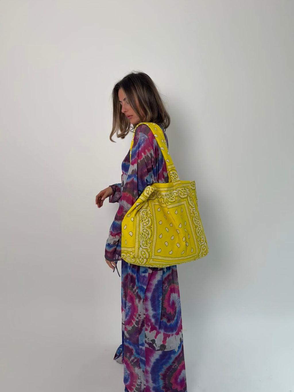 Large Yellow Bandana Everyday Bag