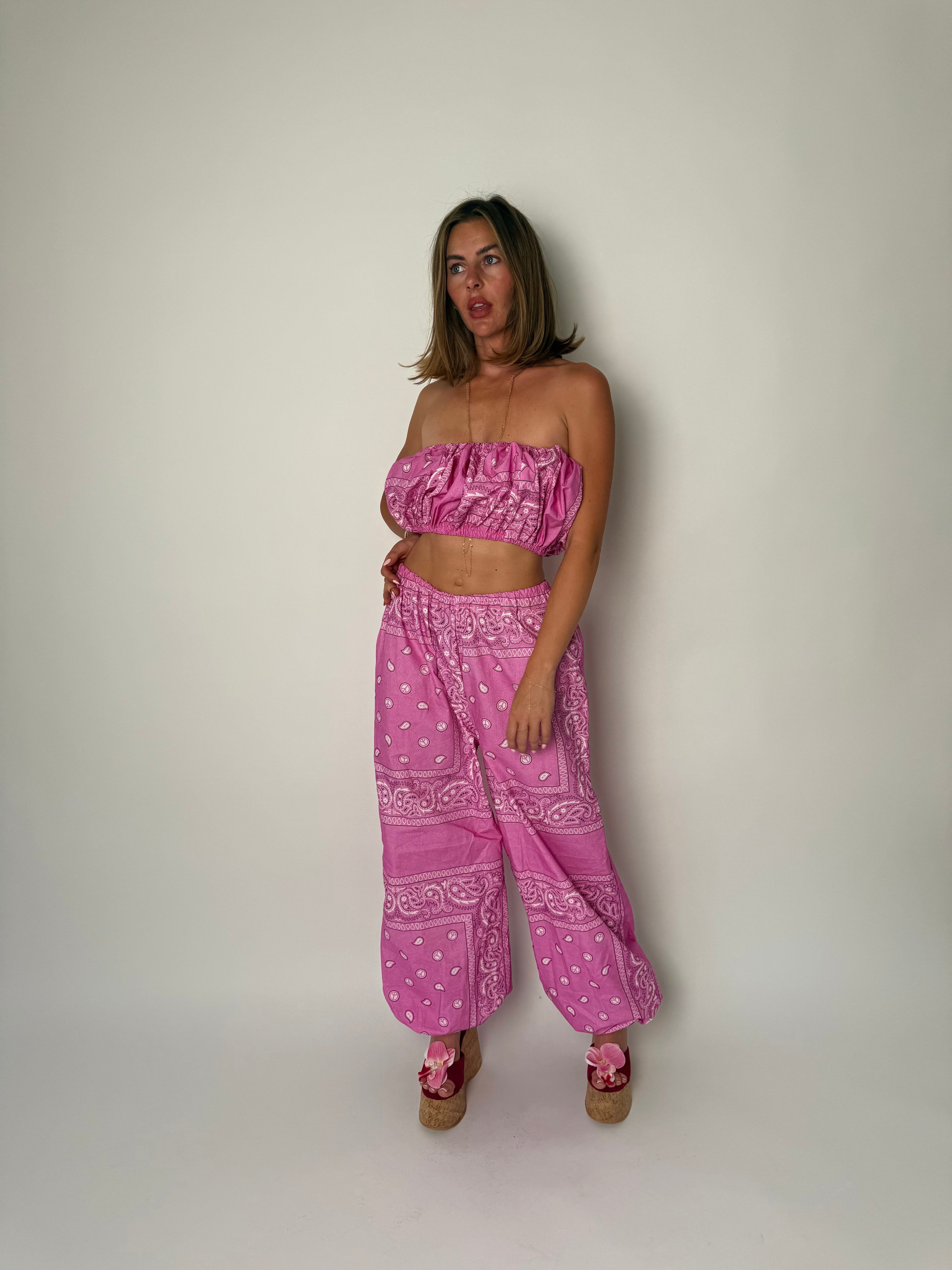 Bandana Peace Cotton Balloon Trouser