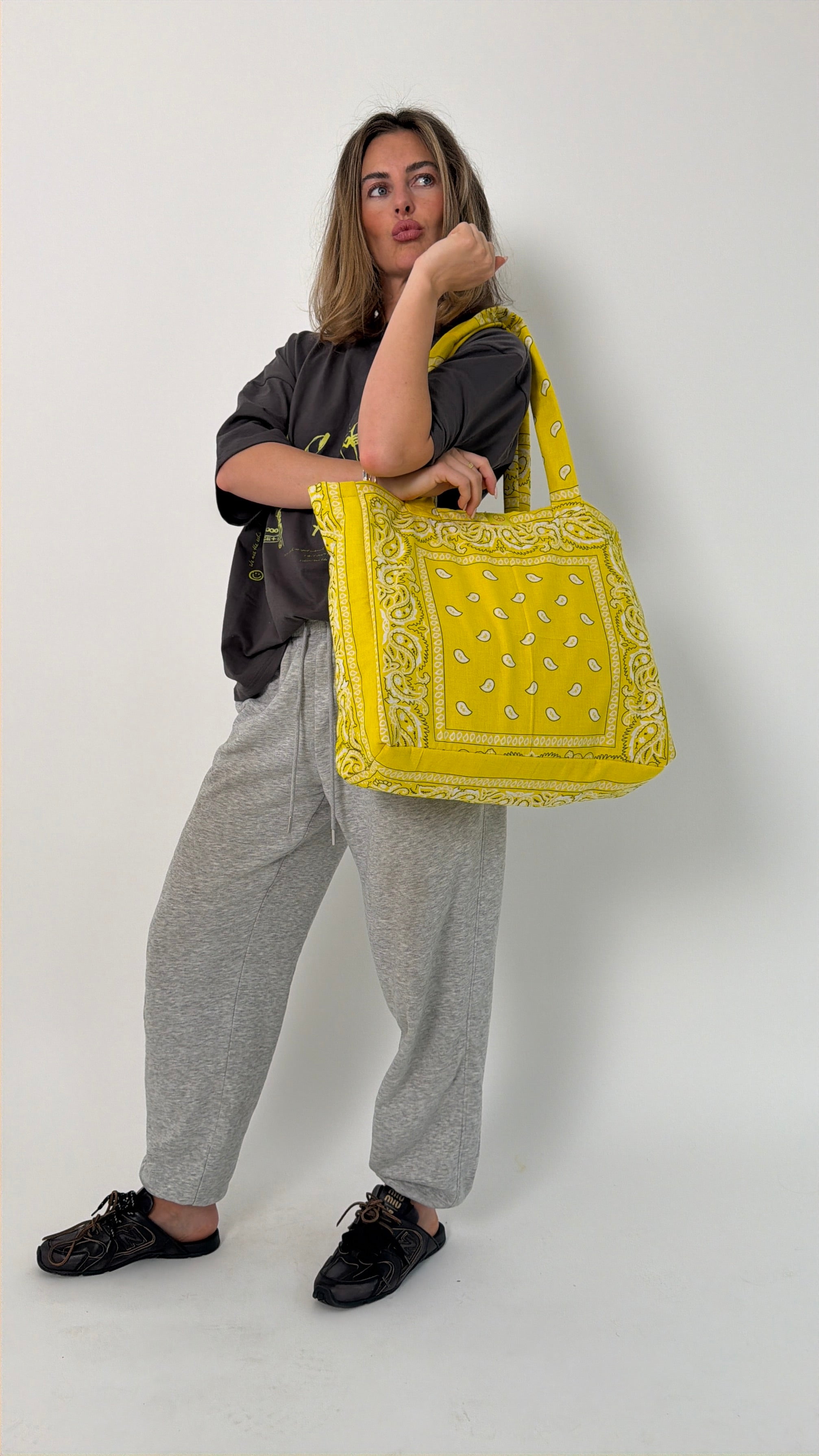 Large Yellow Bandana Everyday Bag