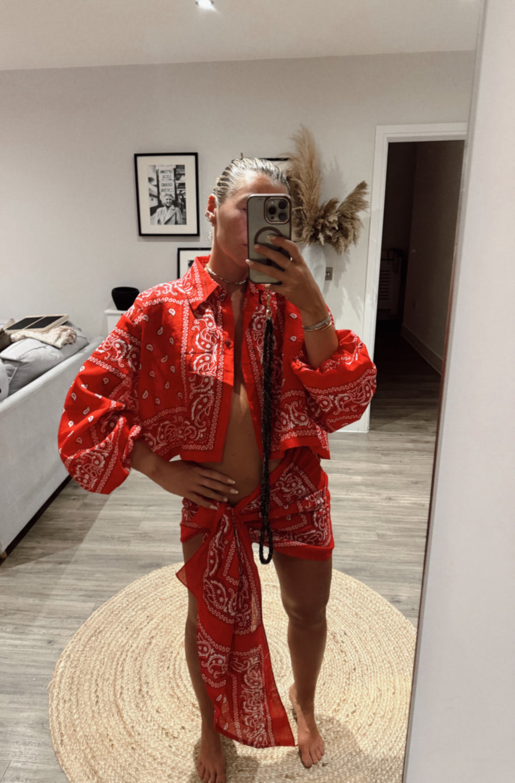 Bandana Cropped Shirt