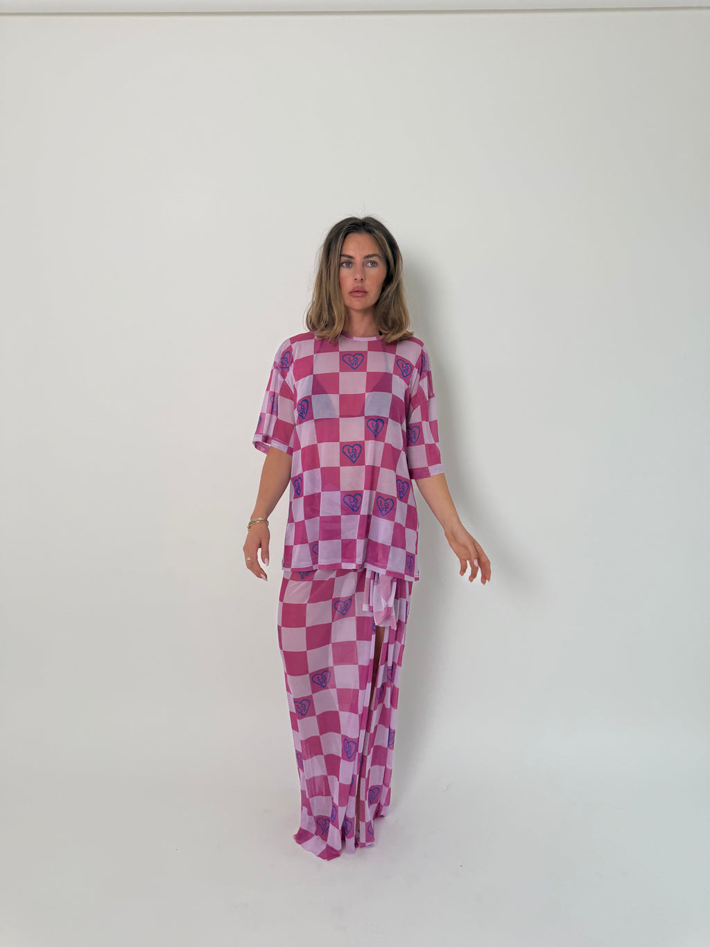 Checkerboard Sarong & Tee