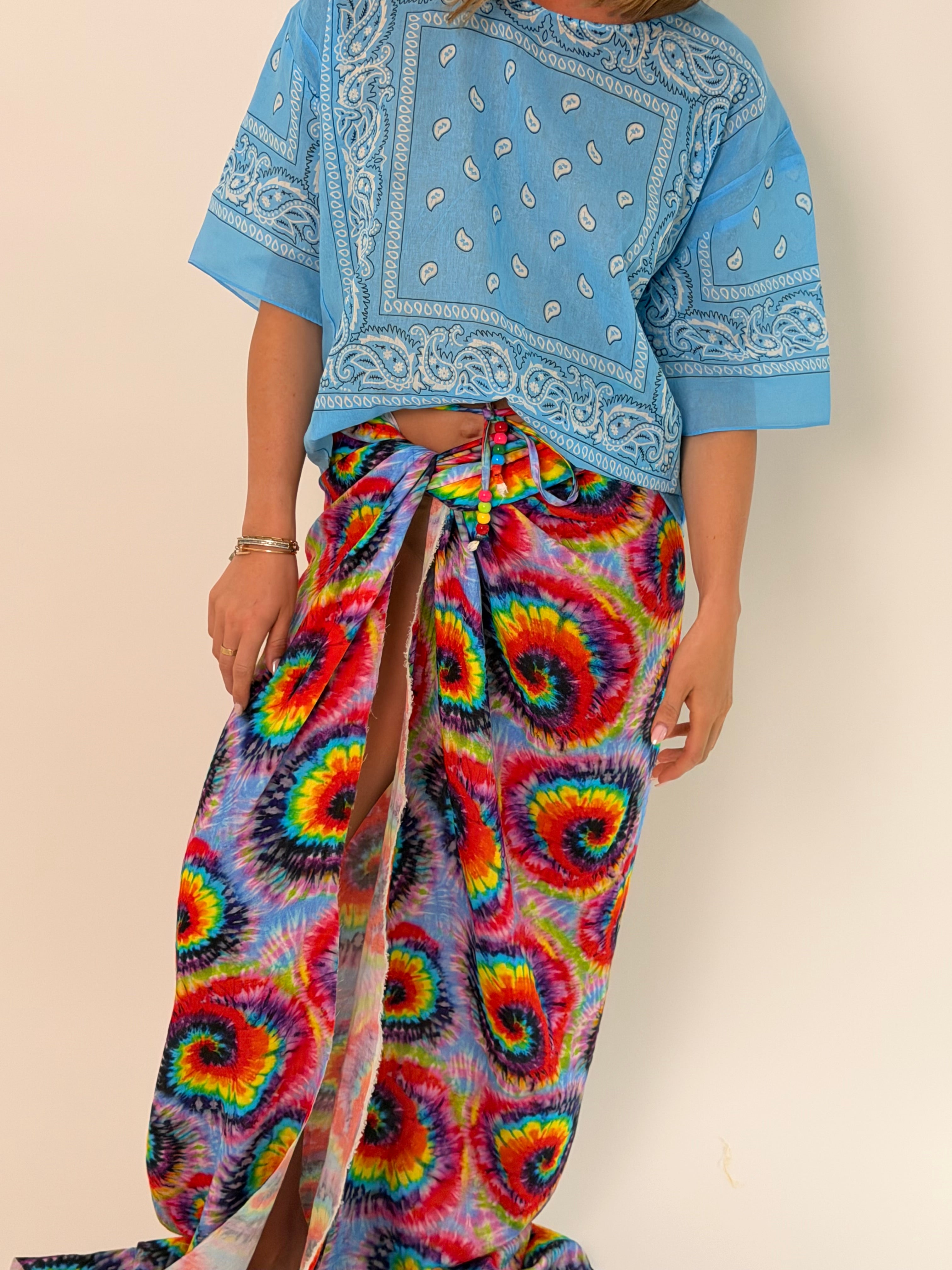 Neon Tie Dye Sarong