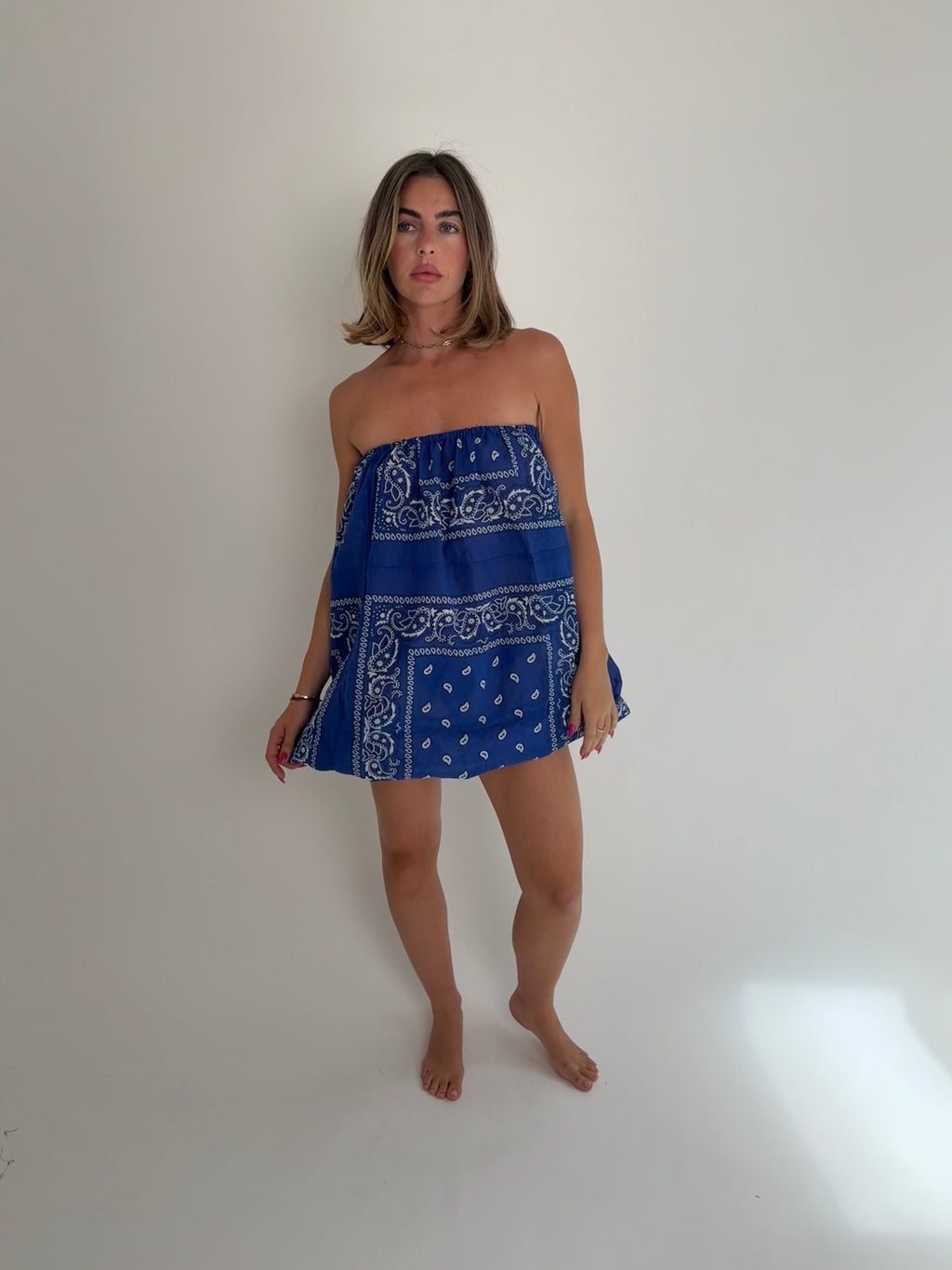 Bandana Puff Dress