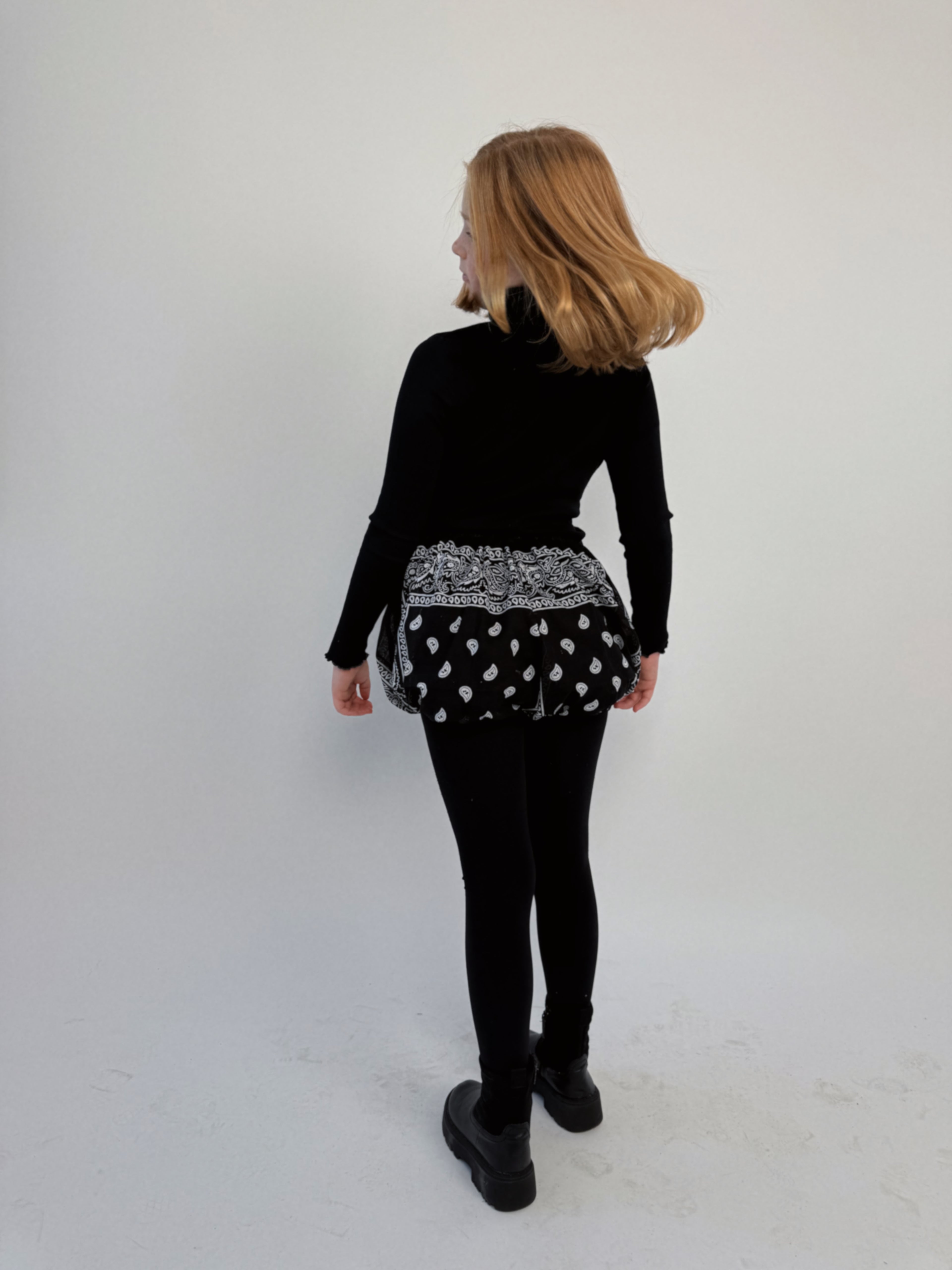 Kids Bandana Puff Shorts