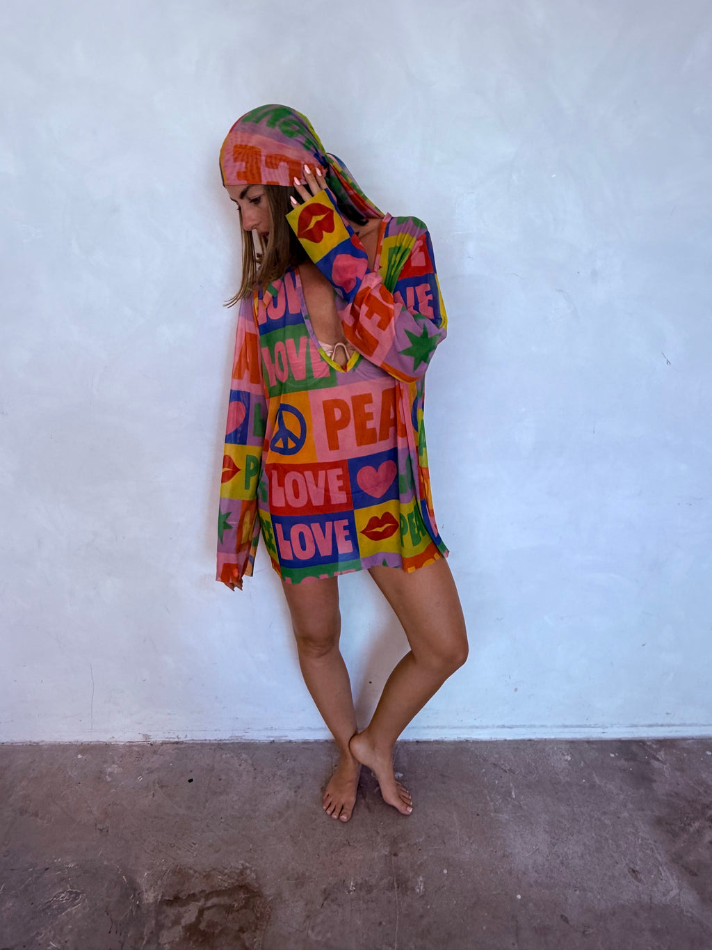 Peace&Love V- Neck Top