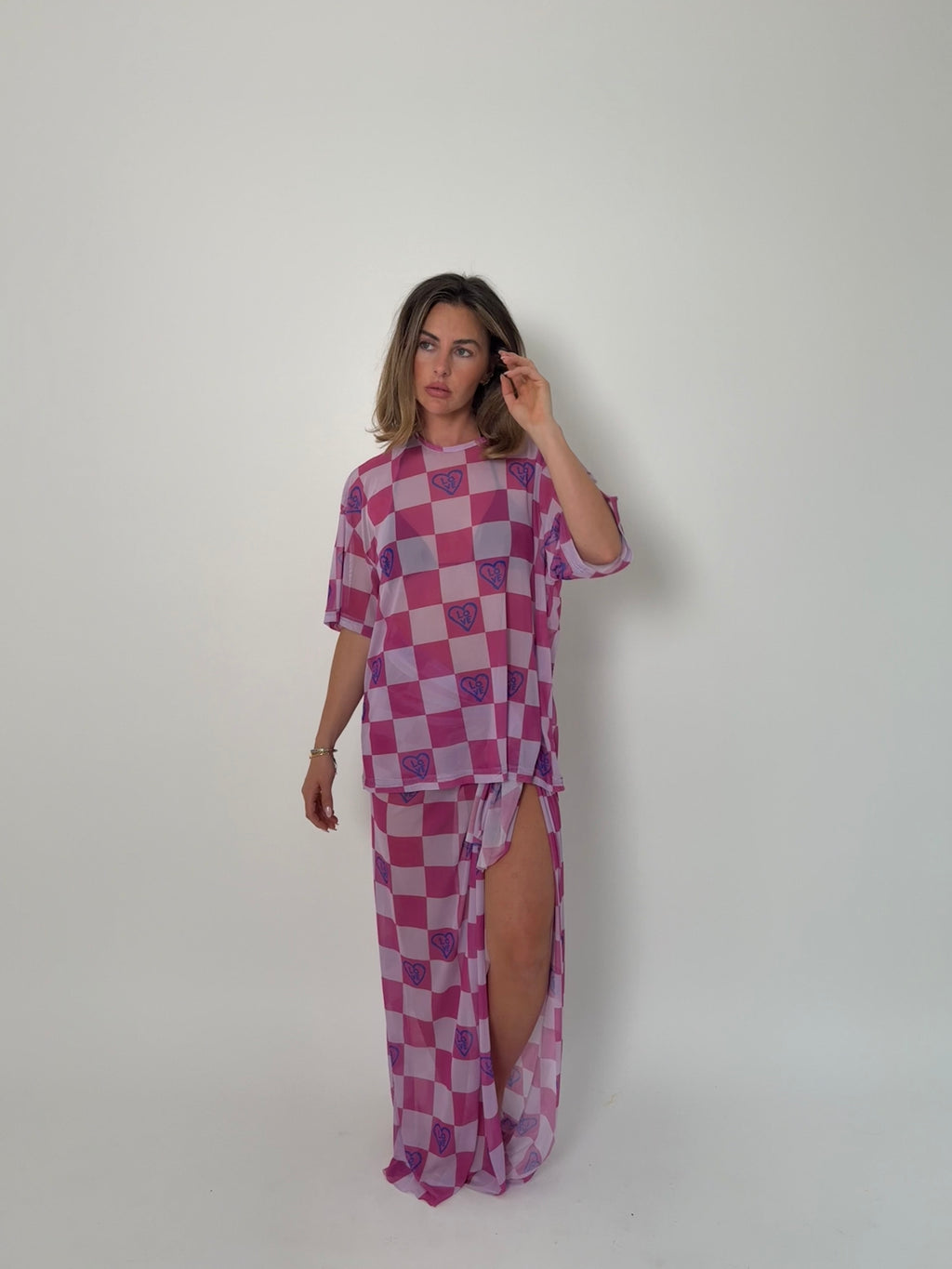 Checkerboard Sarong & Tee