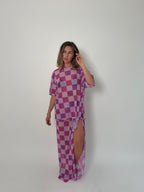 Checkerboard Sarong & Tee