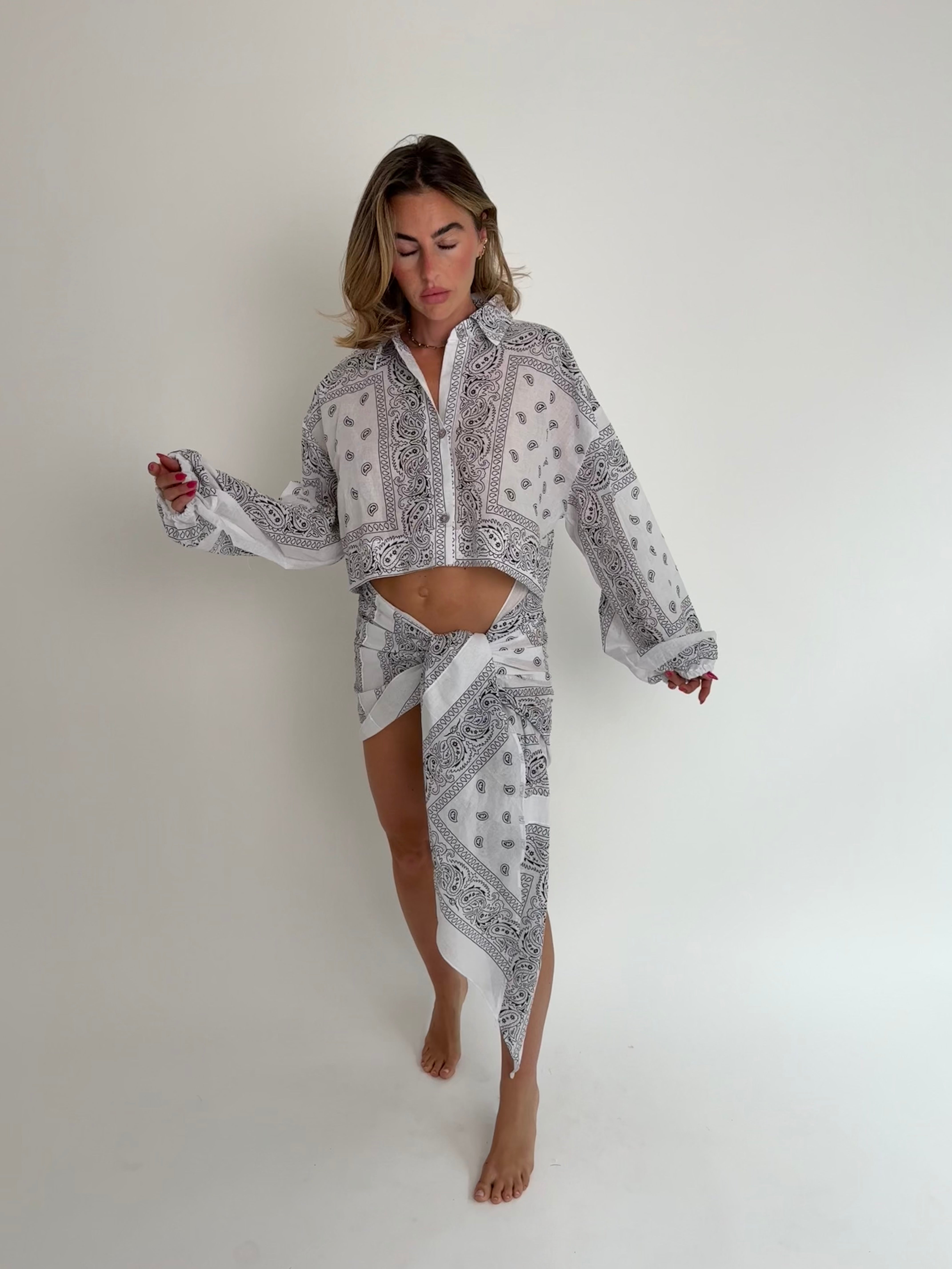 Bandana Cropped Shirt