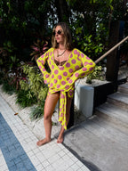 Paisley Polka Dot Mini Sarong
