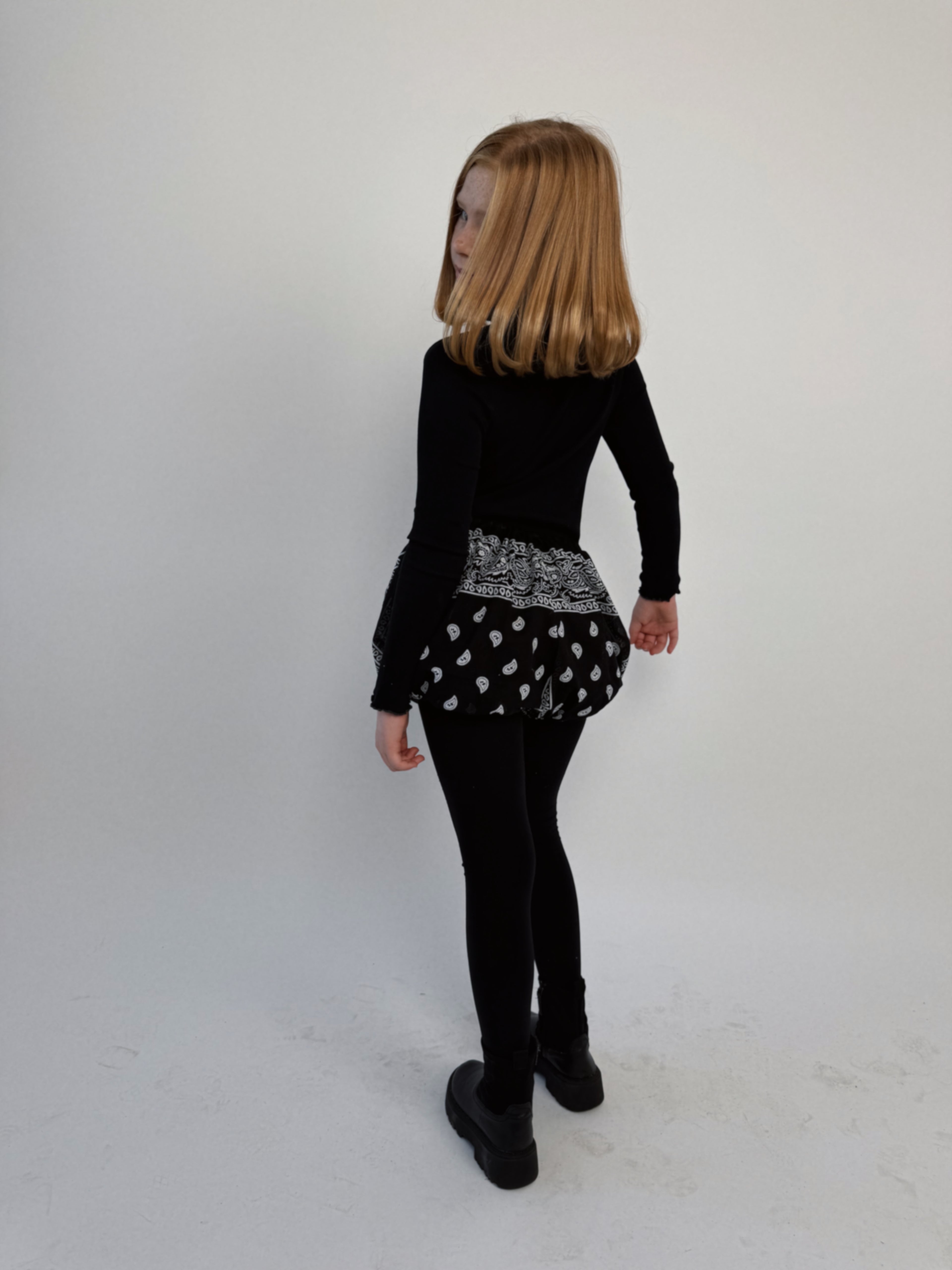 Kids Bandana Puff Shorts