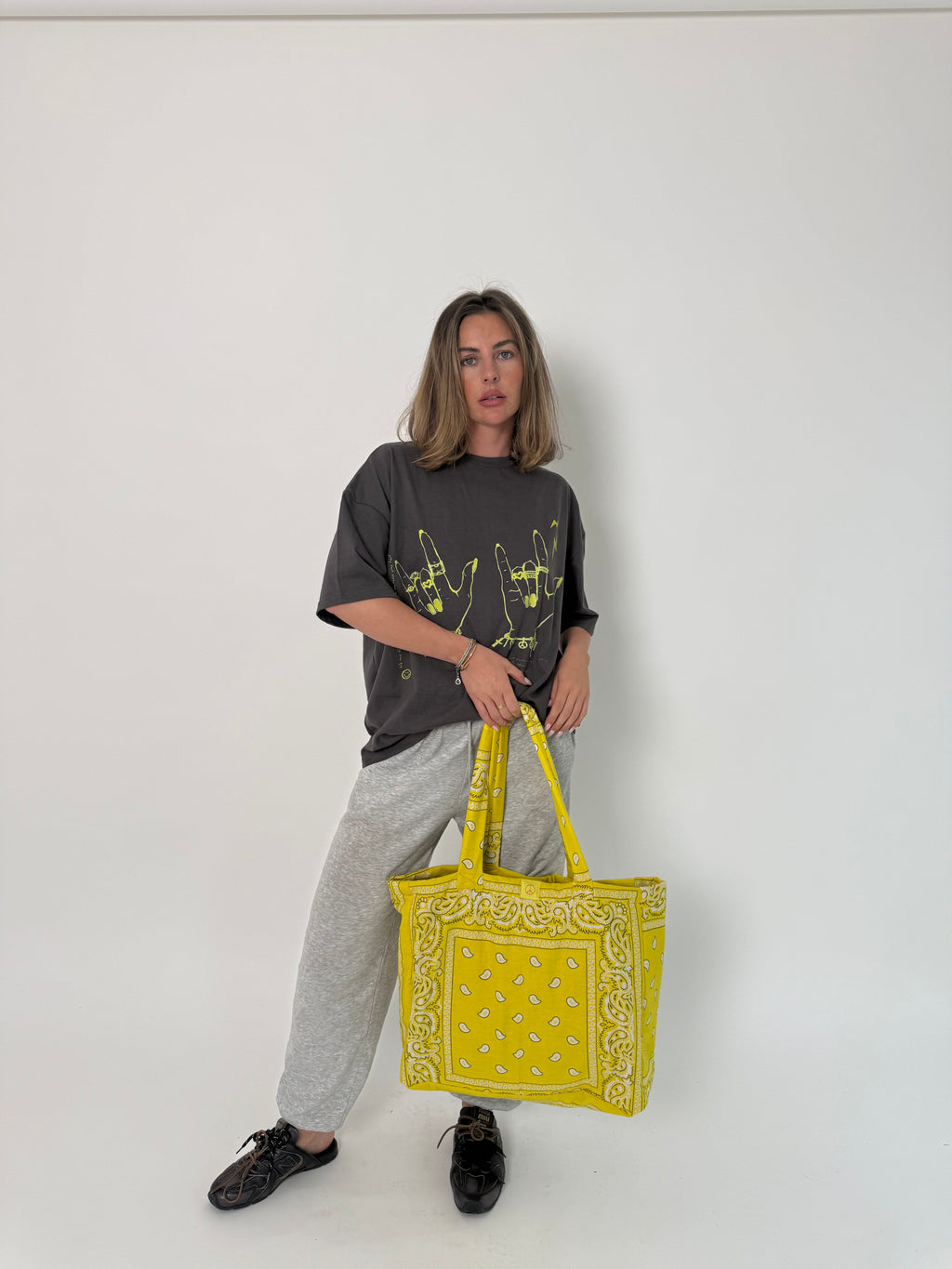 Large Yellow Bandana Everyday Bag