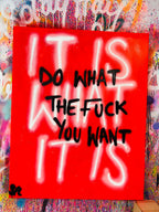 Spray Painted Canvas