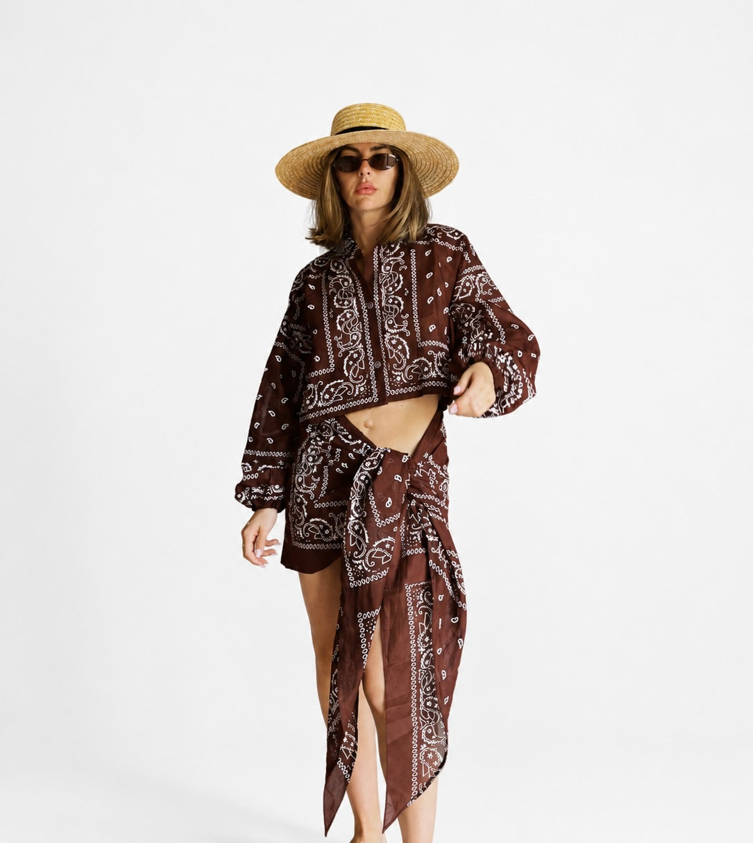 Bandana Cropped Shirt