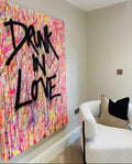 Spray Painted Canvas