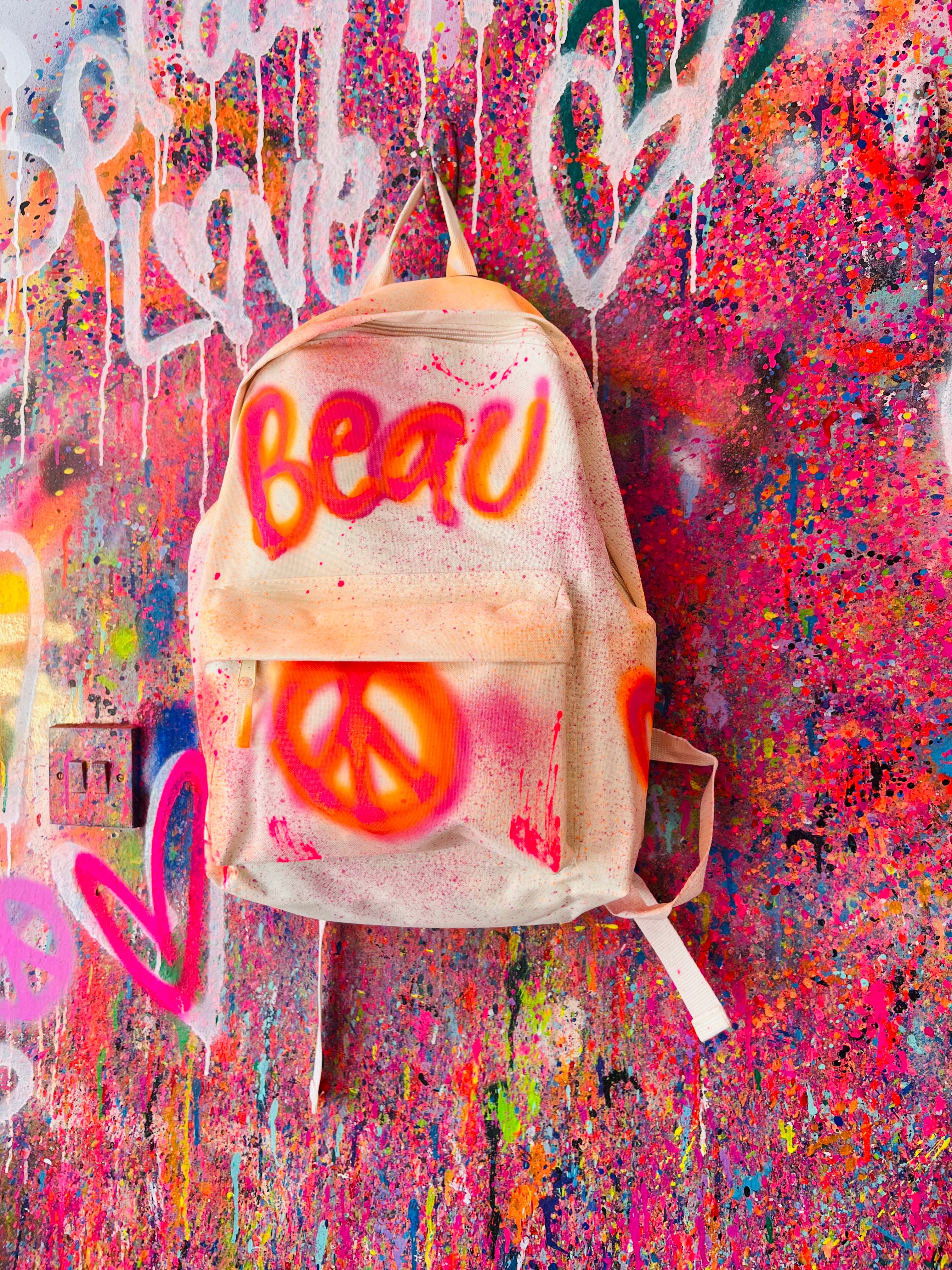 Cream Backpack