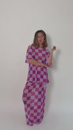 Checkerboard Sarong & Tee