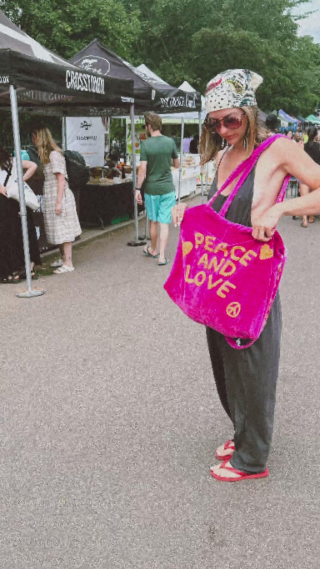 Bohemian Velvet Tote Bag